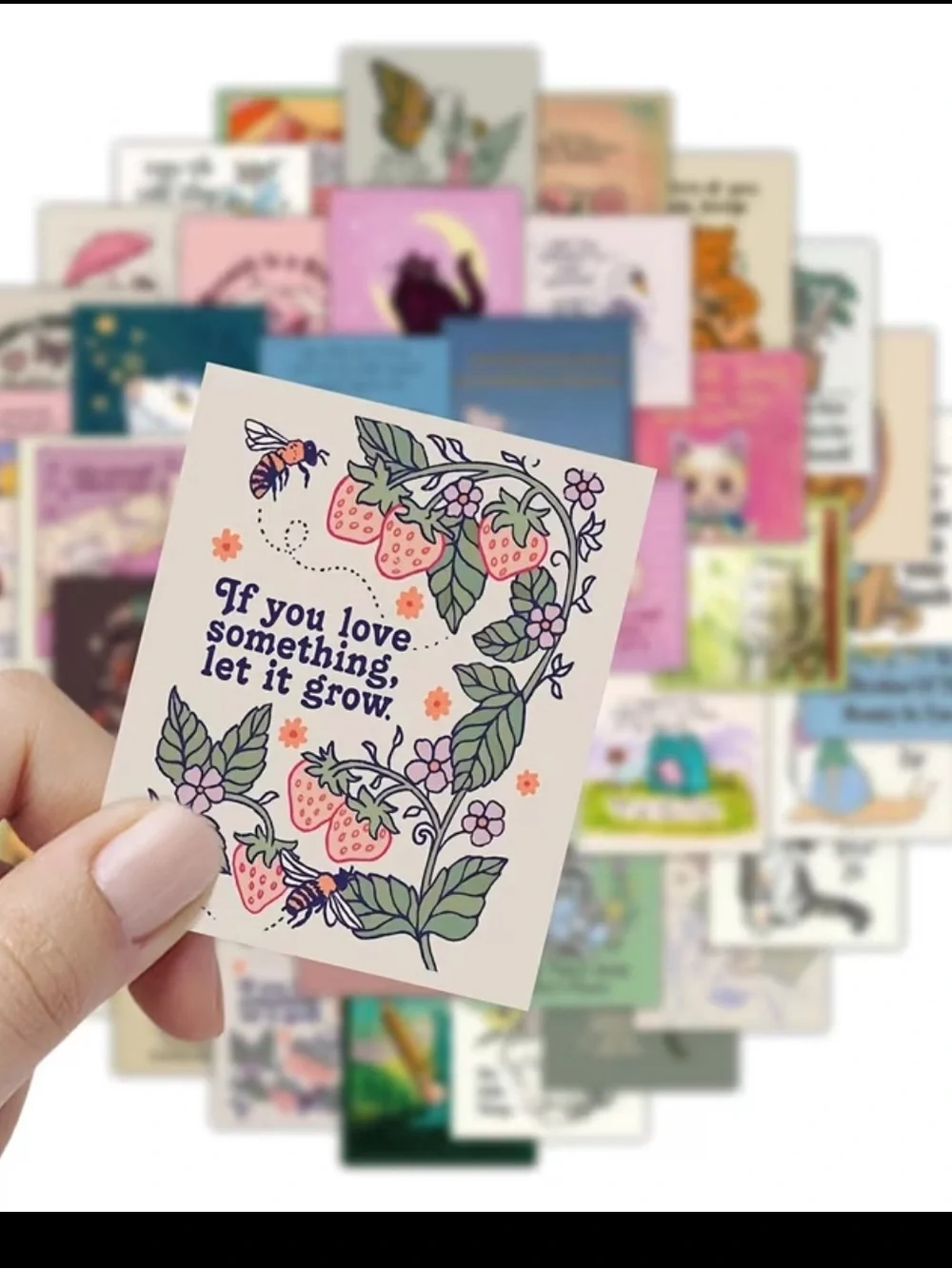 24 Non-Repeating Images Soulful Stickers - Daily Affirmations Journaling